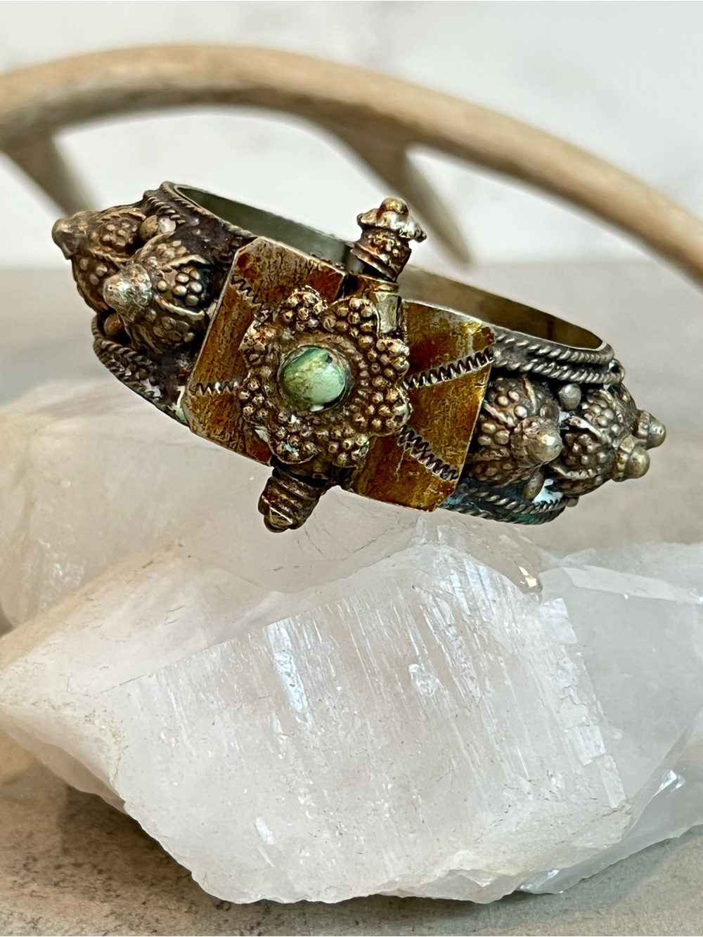 Vintage Yemeni Bedouin Bangle Bracelet  6.26" - Picture 13 of 16